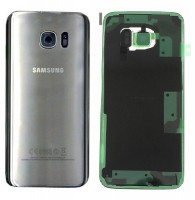 COPRIBATTERIA BACK COVER SILVER SAMSUNG GALAXY S7 EDGE SM-G935 G935 ARGENTO