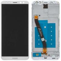 TOUCH SCREEN DISPLAY BIANCO CON FRAME PER HUAWEI MATE 10 LITE RNE-L01, RNE-L21