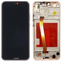 TOUCH SCREEN DISPLAY PER HUAWEI P20 LITE ROSA CON FRAME PINK