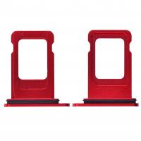 CARRELLO SIM TRAY PER APPLE IPHONE XR ROSSO