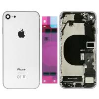 SCOCCA COPRIBATTERIA BACK PER IPHONE 8 BIANCO BIANCA CON FLAT