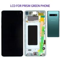 TOUCH SCREEN DISPLAY LCD ORIGINALE PER SAMSUNG GALAXY S10 G973 VERDE