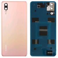 COPRIBATTERIA BACK COVER PER HUAWEI P20 ROSA QUALITA' ORIGINALE