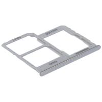 CARRELLO SIM TRAY PER SAMSUNG GALAXY A40 A405 SIM TRAY SILVER