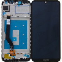 TOUCH SCREEN DISPLAY PER HUAWEI Y7 2019 DUB-LX1 CON FRAME NERO