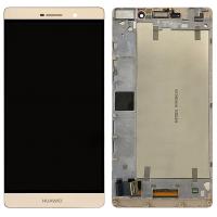 TOUCH SCREEN DISPLAY PER HUAWEI P8 MAX CON FRAME GOLD