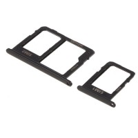 CARRELLO SIM PER SAMSUNG GALAXY J6 2018 J600 SIM TRAY NERO BLACK