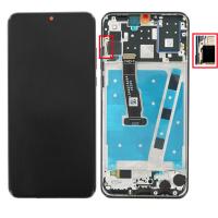 TOUCH SCREEN DISPLAY NERO PER HUAWEI P30 LITE CON FRAME