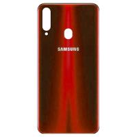 COPRIBATTERIA BACK COVER PER SAMSUNG GALAXY A207 A20S CON VETRO FOTOCAMERA ROSSO