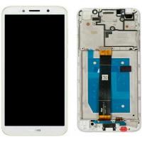 TOUCH SCREEN DISPLAY PER HUAWEI Y6 2018 BIANCO CON FRAME