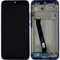 TOUCH SCREEN DISPLAY PER XIAOMI REDMI 7 CON FRAME BLU