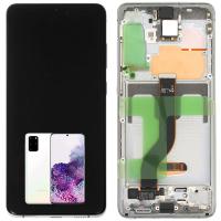 TOUCH SCREEN DISPLAY ORIGINALE PER SAMSUNG GALAXY G985 S20 PLUS G986 S20 PLUS 5G BIANCO