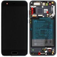 TOUCH SCREEN DISPLAY ORIGINALE SERVICE PACK PER HUAWEI HONOR 9 NERO FRAME E BATTERIA 02351LGK