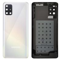 COPRIBATTERIA BACK COVER PER SAMSUNG GALAXY A516 A51 5G CON VETRO FOTOCAMERA BIANCO