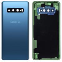 COPRIBATTERIA BACK COVER PER SAMSUNG GALAXY G975 S10 PLUS CON VETRO FOTOCAMERA BLU