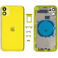 SCOCCA COPRIBATTERIA BACK COVER PER APPLE IPHONE 11 GIALLO