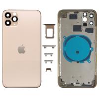 SCOCCA COPRIBATTERIA BACK COVER FRAME PER APPLE IPHONE 11 PRO GOLD