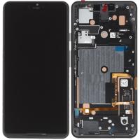 TOUCH SCREEN DISPLAY PER GOOGLE PIXEL 3 XL CON FRAME NERO