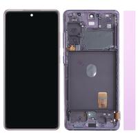 TOUCH SCREEN DISPLAY ORIGINALE PER SAMSUNG GALAXY S20 FE G780 VIOLA