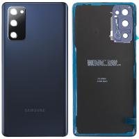 COPRIBATTERIA BACK COVER PER SAMSUNG GALAXY G781 S20 FE 5G CON VETRO FOTOCAMERA BLU