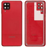 COPRIBATTERIA BACK COVER PER SAMSUNG GALAXY A125 A12 CON VETRO FOTOCAMERA ROSSO