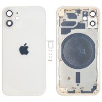 SCOCCA COPRIBATTERIA BACK COVER PER APPLE IPHONE 12 MINI BIANCO