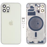 SCOCCA BACK COVER PER APPLE IPHONE 12 PRO BIANCO