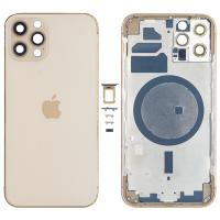 SCOCCA COPRIBATTERIA BACK COVER PER APPLE IPHONE 12 PRO GOLD