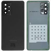 COPRIBATTERIA BACK COVER PER SAMSUNG GALAXY A725 A72 CON VETRO FOTOCAMERA NERO