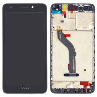 TOUCH SCREEN DISPLAY NERO PER HUAWEI HONOR 5C / GT3 / HONOR 7 LITE NEM-TL100 BLACK DIGITIZER LCD RICAMBIO CON FRAME