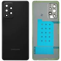 COPRIBATTERIA BACK COVER PER SAMSUNG GALAXY A528 A52S CON VETRO FOTOCAMERA NERO