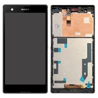 TOUCH SCREEN DISPLAY PER SONY XPERIA T2 ULTRA D5303 CON FRAME DUAL SIM NERO