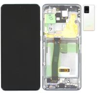 TOUCH SCREEN DISPLAY ORIGINALE PER SAMSUNG GALAXY S20 ULTRA G988 CLOUD WHITE BIANCO