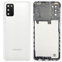 COPRIBATTERIA BACK COVER PER PER SAMSUNG GALAXY A03S A037F (VERSIONE ASIATICA) BIANCO