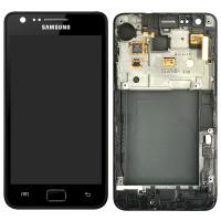 TOUCH SCREEN DISPLAY SCHERMO LCD SAMSUNG I9100 GALAXY S2 GT I9100 NERO ASSEMBLATO