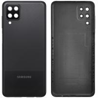 COPRIBATTERIA BACK COVER PER SAMSUNG GALAXY A127 A12 CON VETRO FOTOCAMERA NERO