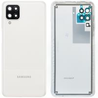 COPRIBATTERIA BACK COVER PER SAMSUNG GALAXY A127 A12 CON VETRO FOTOCAMERA BIANCO