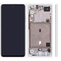 TOUCH SCREEN DISPLAY ORIGINALE PER SAMSUNG GALAXY A516 A51 5G CON FRAME BIANCO