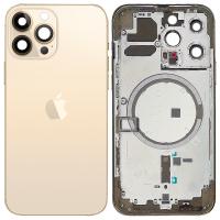 SCOCCA COPRIBATTERIA BACK COVER PER APPLE IPHONE 13 PRO GOLD