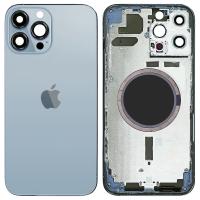 SCOCCA COPRIBATTERIA BACK COVER PER APPLE IPHONE 13 PRO MAX BLU