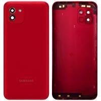 COPRIBATTERIA BACK COVER PER SAMSUNG GALAXY A03 A035 ROSSO