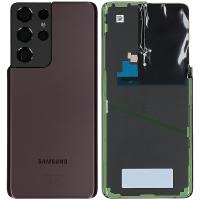 COPRIBATTERIA BACK COVER ORIGINAL PER SAMSUNG GALAXY G998 S21 ULTRA CON VETRO FOTOCAMERA BROWN