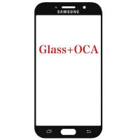 VETRO GLASS + OCA PER SAMSUNG GALAXY A720 A7 2017 NERO