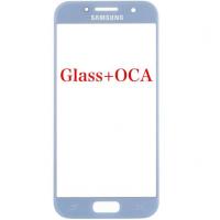 VETRO GLASS + OCA PER SAMSUNG GALAXY A720 A7 2017 BLU