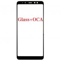 VETRO GLASS + OCA PER SAMSUNG GALAXY A730 A8 PLUS NERO