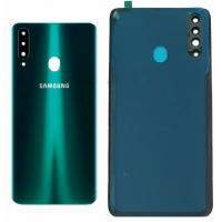 COPRIBATTERIA BACK COVER PER SAMSUNG GALAXY A207 A20S CON VETRO FOTOCAMERA VERDE