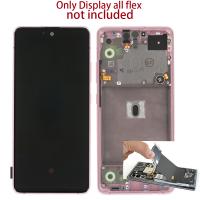 TOUCH SCREEN DISPLAY SMONTATO DAL TELEFONO PER SAMSUNG GALAXY A516 A51 5G CON FRAME ROSA GRADO A