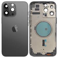 SCOCCA COPRIBATTERIA BACK COVER CON FRAME PER APPLE IPHONE 14 PRO MAX NERO