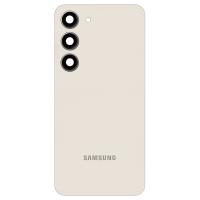 COPRIBATTERIA BACK COVER ORIGINAL PER SAMSUNG GALAXY S911 S23 CON VETRO FOTOCAMERA CREAM