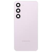 COPRIBATTERIA BACK COVER PER SAMSUNG GALAXY S911 S23 CON VETRO FOTOCAMERA LAVENDER VIOLA